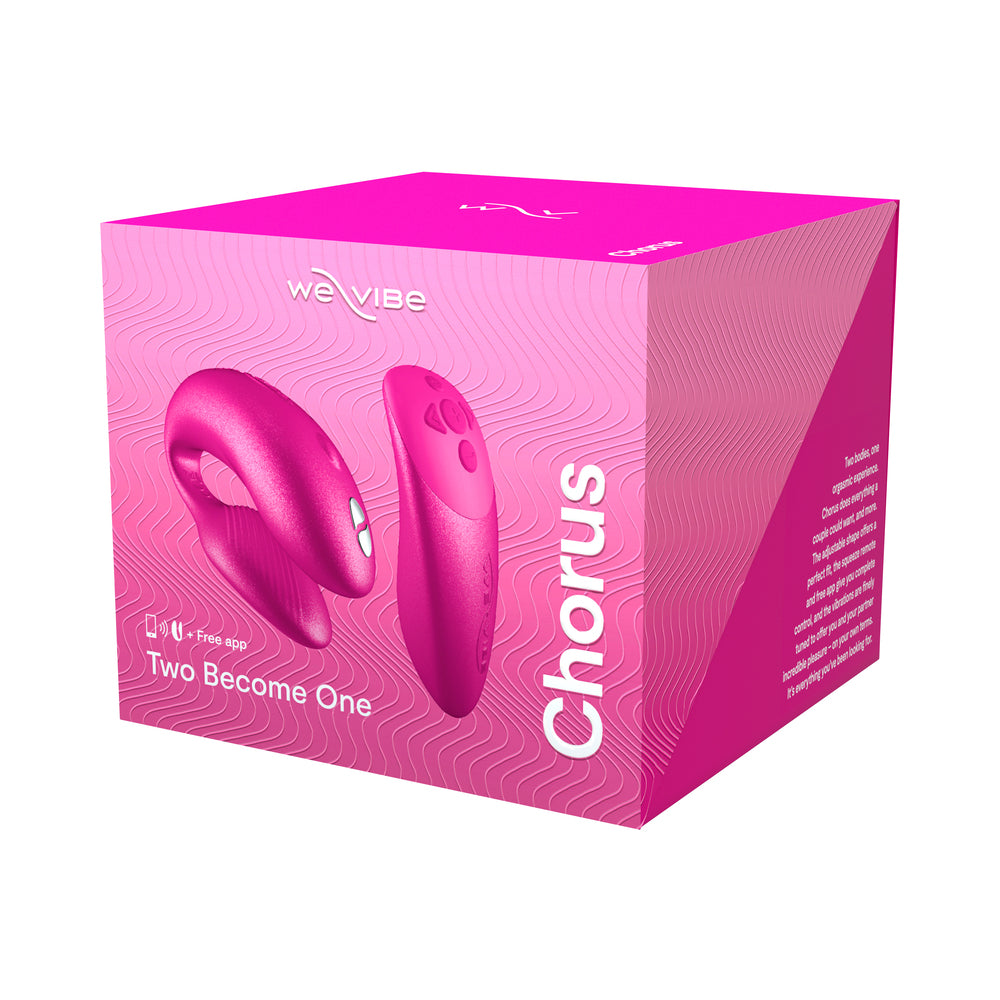 We-Vibe Chorus Couples Vibrator Cosmic Pink packaging featuring Two Become One design.