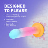 Avant Golden Dawn Artisan Dildo with strong suction cup for hands-free play and deep pleasure.
