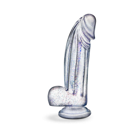 Naturally Yours Bling Sparkling Dildo Clear with a dazzling shimmer and clear design.