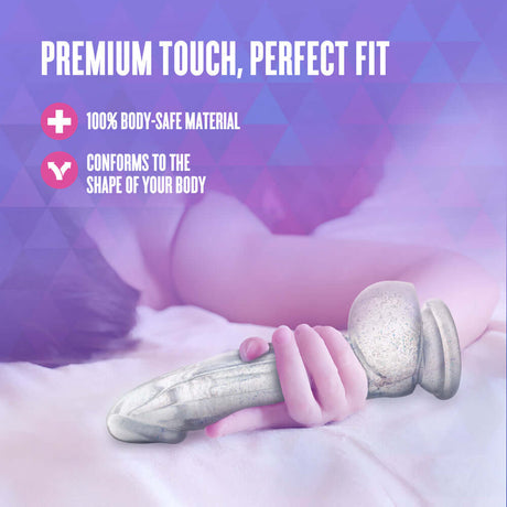 Naturally Yours Bling Sparkling Dildo Clear with 100% body-safe material for a perfect fit.