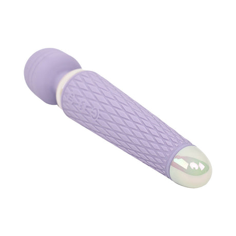Adam and Eve Flexi Lexi Flexible Slender Wand Massager in lavender, featuring a flexible head and slim silicone handle.