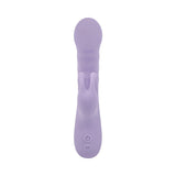 Adam and Eve Violet Vixen G-Spot Rabbit Vibe in a sleek purple design, showcasing its dual-action and ergonomic features.