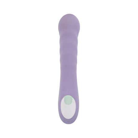 Adam and Eve Violet Vixen G-Spot Rabbit Vibe in soft purple color with ridged shaft for G-spot stimulation.