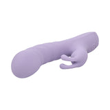 Adam and Eve Violet Vixen G-Spot Rabbit Vibe in soft purple, featuring a curved head and stimulating shaft.