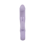 Adam and Eve Thrust Bunny Triple-Stimulating Rabbit Vibrator in lavender color with sleek design and dual stimulation features.