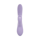 Adam and Eve Tickle Me Softly Soft Flexible Rabbit Vibe in soft purple silicone for luxurious dual-stimulation.