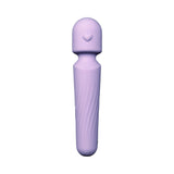 Adam and Eve Lilac Love Wand Massager in soft lilac silicone with heart design and textured grip.