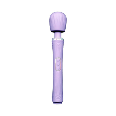 Adam and Eve Wanda Lust Powerful Wand Massager in soft purple silicone design for ultimate pleasure.