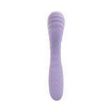 Adam and Eve Gee Oh My Soft Flexible G-spot Vibe in soft purple silicone with ribbed design.