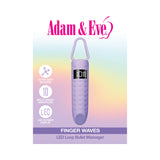 Adam and Eve Finger Waves LED Bullet Vibe with ultra-soft silicone, 10 multi-speed vibrations, and LED display.