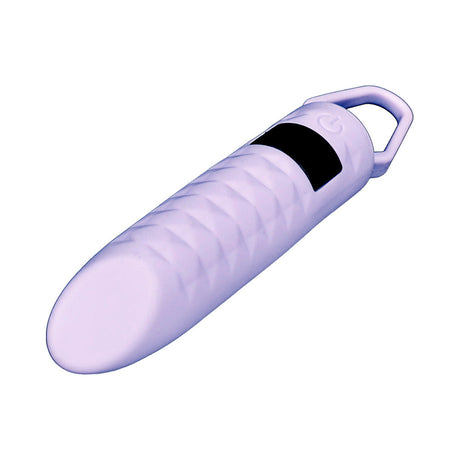 Adam and Eve Finger Waves LED Bullet Vibe in soft purple silicone, designed for precise stimulation and versatile pleasure.