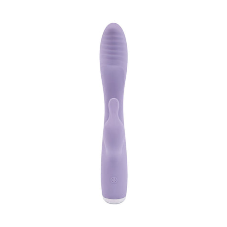 Adam and Eve Slim Lady Rabbit Dual Motor Vibe in soft purple for targeted pleasure and effortless control.
