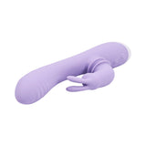 Adam and Eve Waving Wabbit Oscillating Rabbit Vibe in soft purple silicone design.