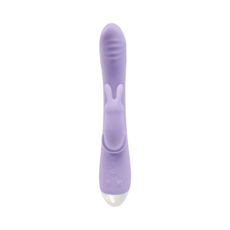 Adam and Eve Waving Wabbit Oscillating Rabbit Vibe in soft purple silicone with ergonomic design and control buttons.