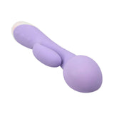 Adam and Eve Bunny Blow Up Rabbit Vibe in soft purple silicone with inflatable head and customizable features.