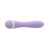 Adam and Eve Bunny Blow Up Rabbit Vibe in purple silicone with inflatable head and control buttons.