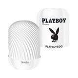 Playboy Pleasures 70th Anniversary Egg Stroker featuring a sleek design for ultimate satisfaction.
