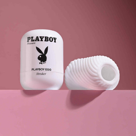 Playboy Pleasures 70th Anniversary Egg Stroker with sleek design and powerful stimulation for solo satisfaction.