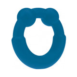 Levelz Metal & Silicone Cock Ring Teal with soft silicone and metal balls for enhanced pleasure.