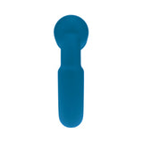Levelz Metal & Silicone Cock Ring Teal showcasing its sleek, body-safe silicone design for enhanced pleasure.