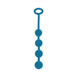 Levelz Round Silicone Anal Balls Small 20mm Teal for enjoyable anal play with graduated smooth balls.