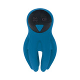 LEVELZ Digital Vibrating Silicone Penis Head Stimulator Teal with a sleek design and digital display.