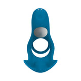 LEVELZ Triple Motor Vibrating Silicone Cock Ring Teal designed for intense stimulation and enhanced performance.