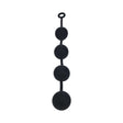 LEVELZ Round Silicone Anal Balls XXLarge 60mm Black for ultimate satisfaction and intense stimulation experiences.