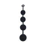 LEVELZ Round Silicone Anal Balls XXLarge 60mm Black for ultimate satisfaction and intense stimulation experiences.