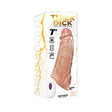 Skinsations Thick Dick 7 inch Vibrating Penis Sleeve packaging featuring realistic design and vibrant colors.