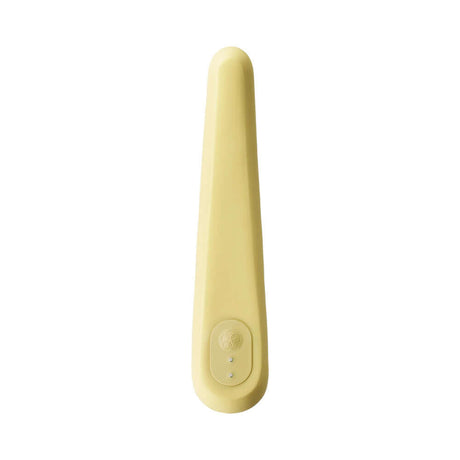 iroha tsuki MIKAZUKI Massager in soft yellow color, designed for natural body-hugging pleasure.