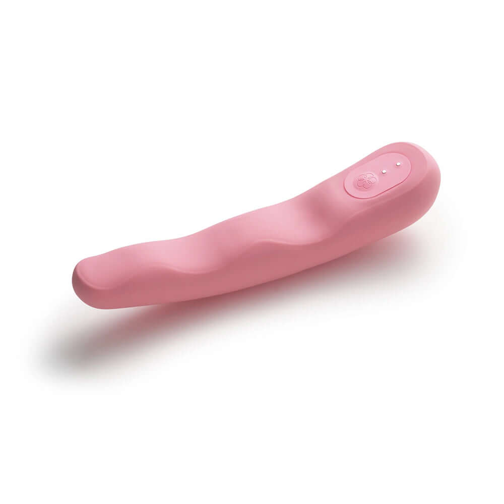 iroha tsuki MINAMO NADESHIKO Massager in soft pink with curvy wave design for a comfortable fit and pleasure.