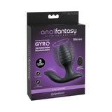 Anal Fantasy Elite Gyro-Milk Pro Black packaging showcasing dynamic gyrating and vibrating technology for prostate pleasure.