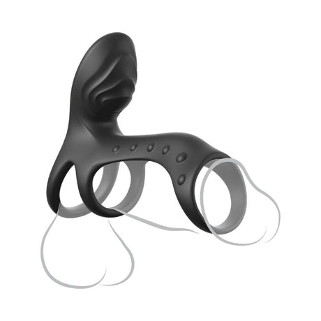 Fantasy C-Ringz Ultimate Couples Cage Pro Black, designed for enhanced couples' pleasure and stimulation.