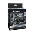 Fantasy C-Ringz Vibrating Cock Blocker with Ass-Gasm Plug Black product packaging design.