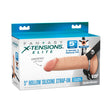 Fantasy X-Tensions Elite Hollow Strap-On Dual Density 5 inch Light packaging featuring a comfortable soft head design.