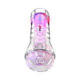 PDX Elite ViewTube XXL See Thru EZ-Grip LED Stroker Clear with colorful LED lights