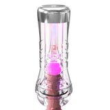PDX Elite ViewTube XXL See Thru EZ-Grip LED Stroker Clear with LED glow and transparent design.