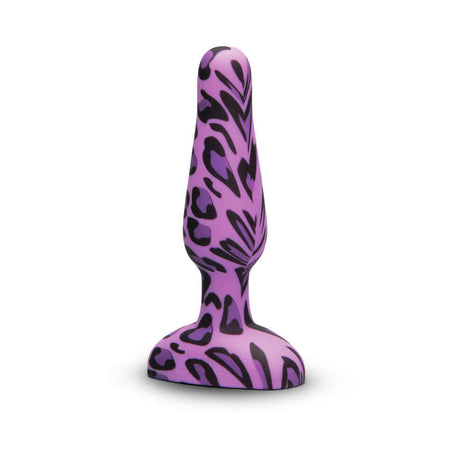 b-Vibe Novice Butt Plug Leopard, a beginner-friendly vibrating anal plug with a playful leopard print design.
