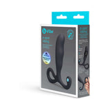 b-Vibe P-Spot Vibing Prostate Massager packaging with ergonomic design and hands-free functionality