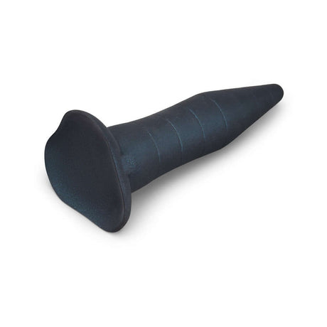 b-Vibe Fisting Anal Trainer in dark color, tapered cone design for advanced anal training and gradual stretching.