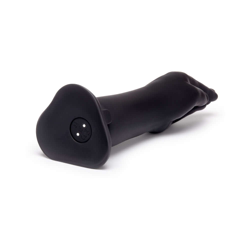 b-Vibe Vibrating Silicone Fisting Dildo showcasing a sleek design and textured surface for enhanced pleasure.