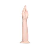 b-Vibe Silicone Hand Fisting Dildo showcasing a lifelike arm design for enhanced pleasure and exploration.