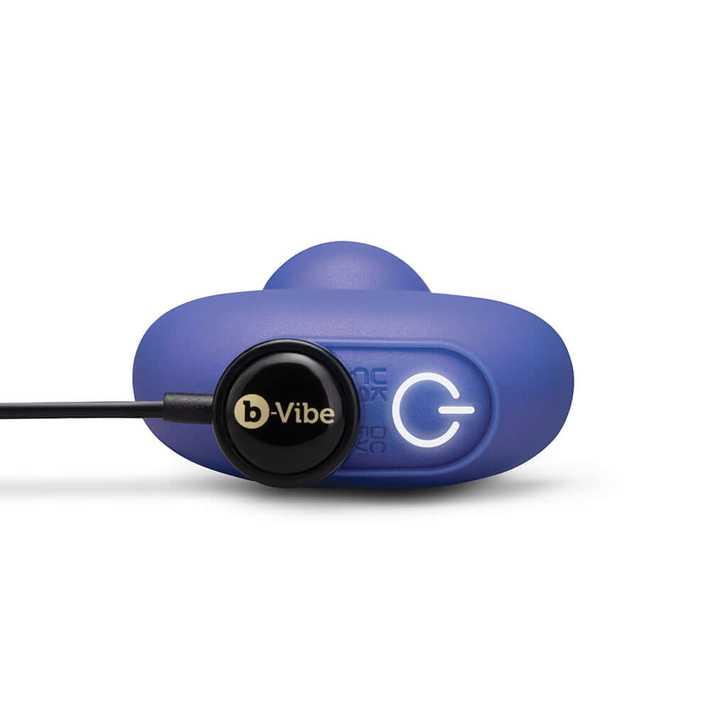 b-Vibe Butties Shake Vibrating Butt Plug with sleek design and control button for powerful stimulation.