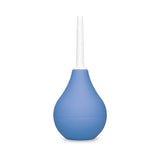 b-Vibe Compact Enema Douche Blue designed for convenient and discreet hygiene, perfect for travel