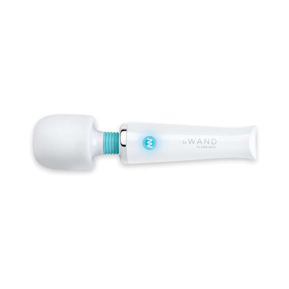 Le Wand Classique Mini Wand Massager in a sleek design, perfect for travel and powerful vibrations.