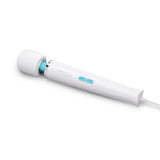 Le Wand Classique Plug-In Wand Massager with a sleek design and power buttons for adjustable settings.