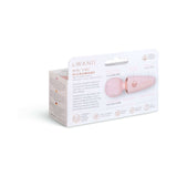 Le Wand Mini Micro Wand Rose Gold packaging showcasing features and specifications for discreet pleasure.