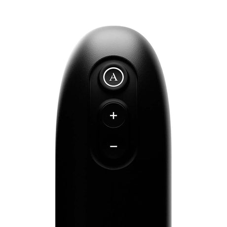Control panel of Arcwave Ion 2 Pleasure Air Stroker Black featuring buttons for various settings.