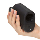 Arcwave Ion 2 Pleasure Air Stroker Black in a hand, showcasing its ergonomic design and innovative technology.